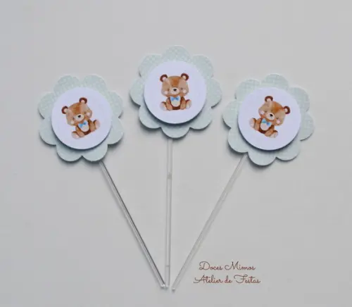 Topper de Doces Ursinho 3d