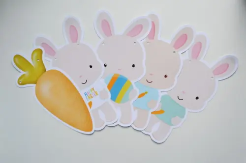 Varal Decorativo Coelhinhos (8 Imagens)