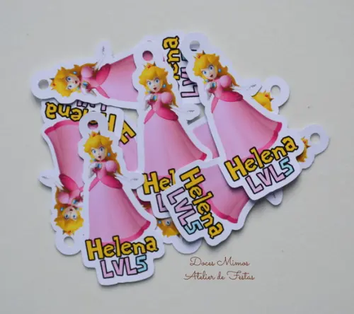 Tag Princesa Peach Super Mario Bros