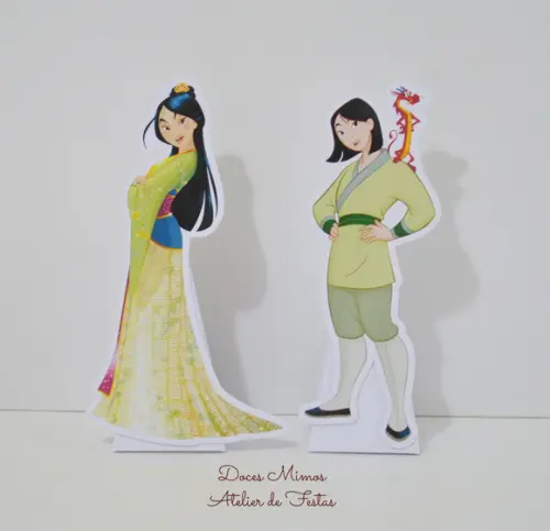 Totem de Mesa Mulan c/ Caixa Pirâmide