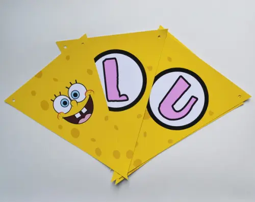 Bandeirolas Bob Esponja