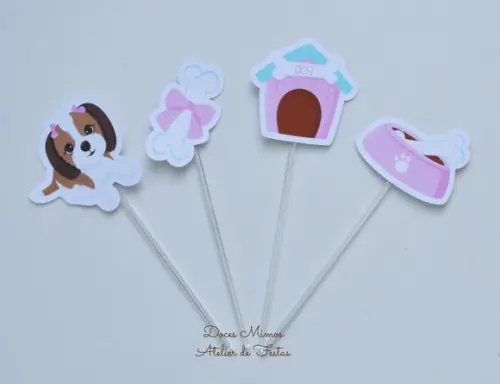 Topper de Doces Cachorrinha