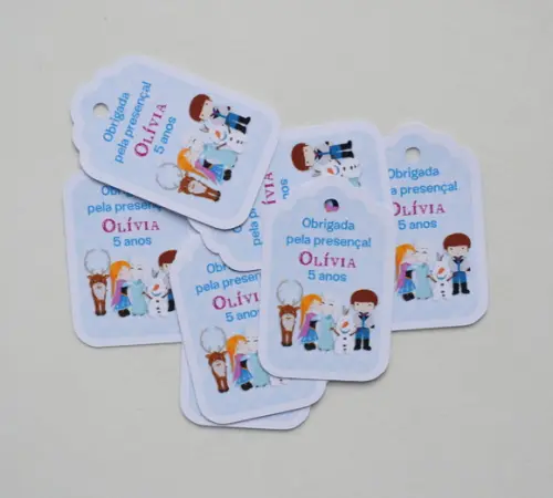 Tag lembrancinha Frozen