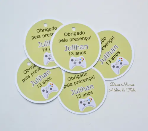 Tag lembrancinha XBox