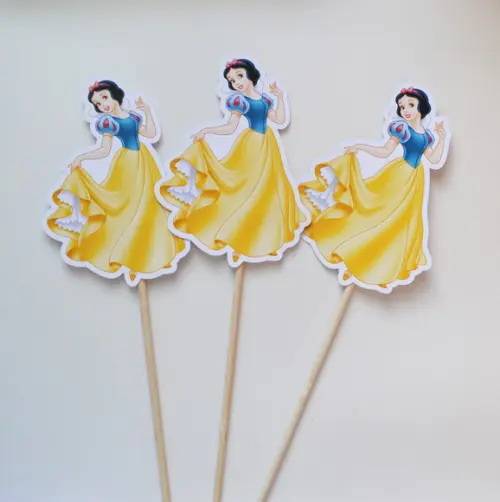 Palitões Decorativos Branca de Neve - 10 Unidades