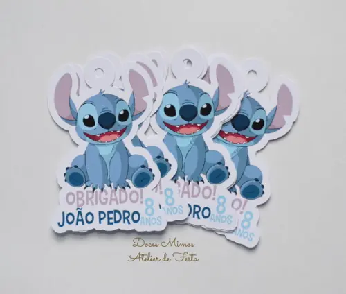 Tag lembracinha Stitch