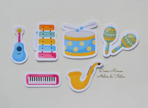Apliques Instrumentos Musicais