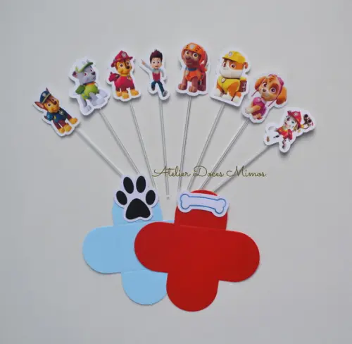 Patrulha Canina Forminhas + Toppers
