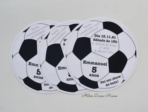 Convite Futebol sem Envelope