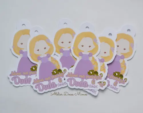 Tag lembrancinha Rapunzel