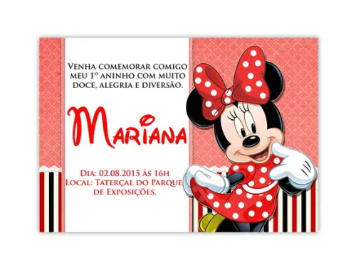 Convite Digital Minnie