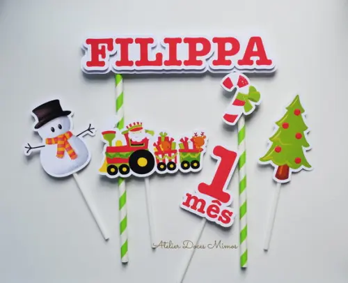 Topo de Bolo Natal