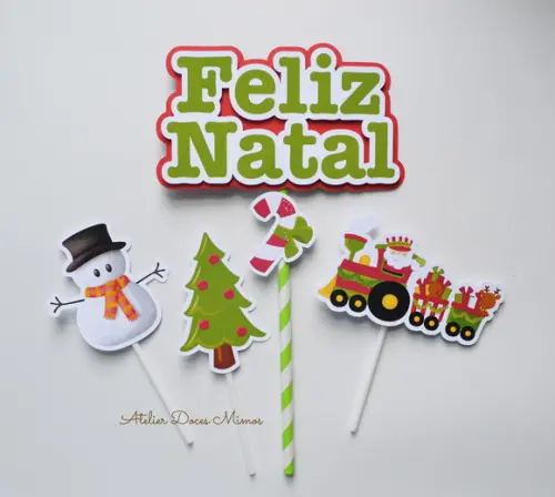 Topo de Bolo Natalino