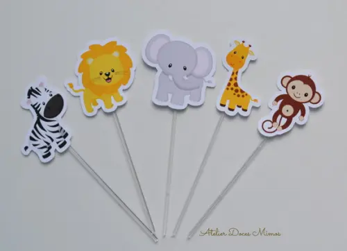 Topper para Doces Safari