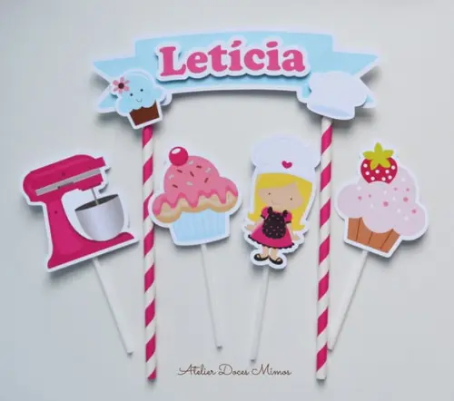 Topo de Bolo Confeitaria