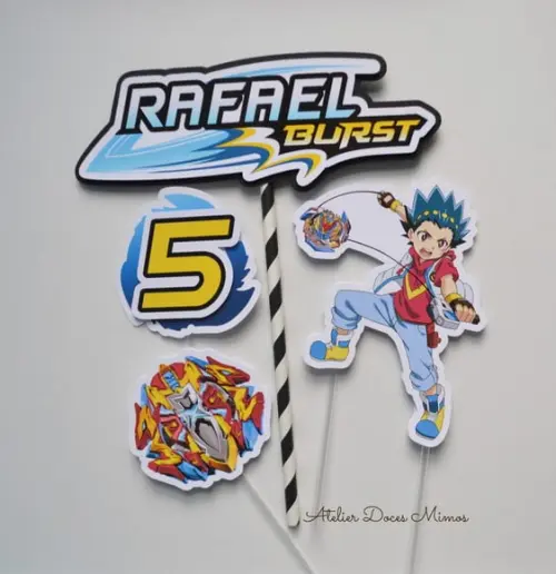Topo de Bolo Beyblade