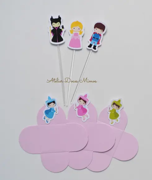 a Bela Adormecida Forminhas + Toppers