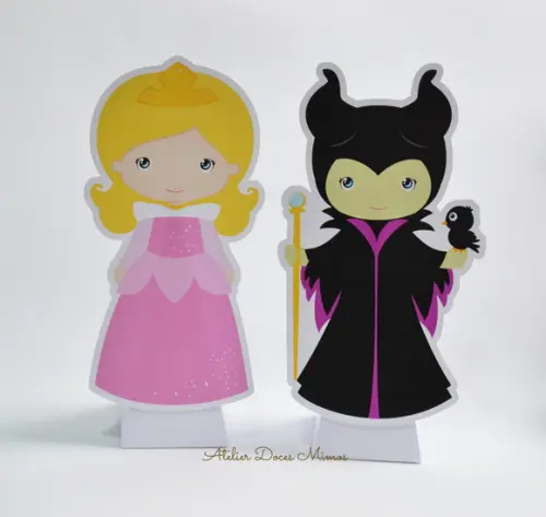 Totem de Mesa a Bela Adormecida c/ Cx Pirâmide