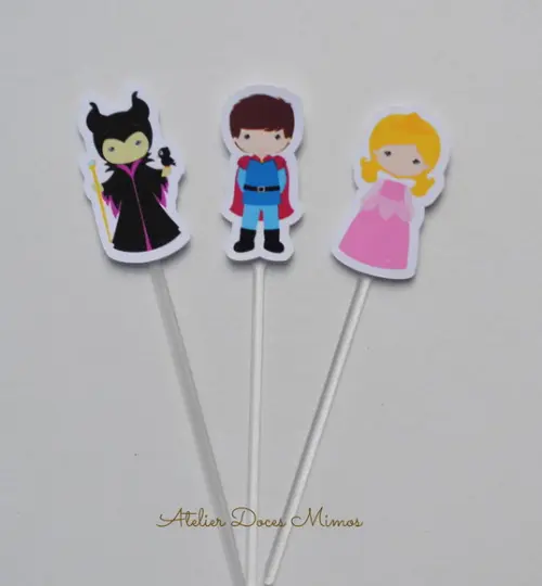 Topper de Doces a Bela Adormecida
