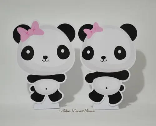 Totem de Mesa c/ Caixa Pirâmide Panda
