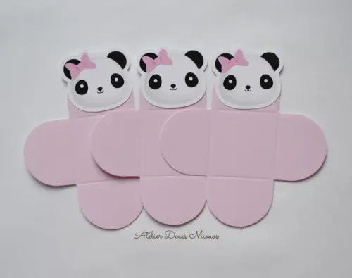 Forminhas Panda Rosa