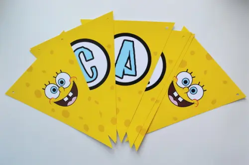 Bandeirolas Bob Esponja