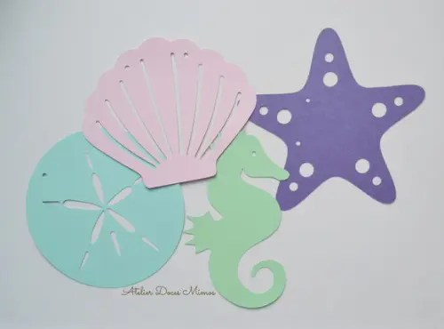 Varal Decorativo Fundo do Mar (8 Elementos)