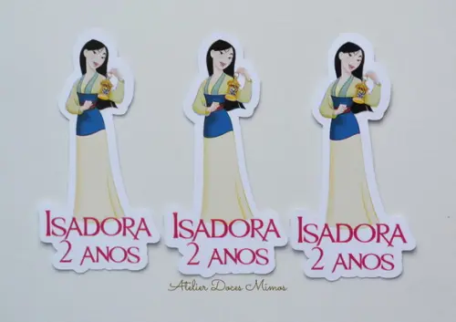 Aplique Tubete Mulan