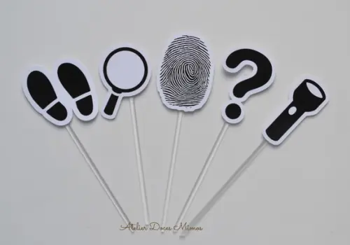 Topper de Doces Detetive