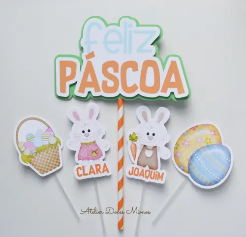 Topo de Bolo Páscoa