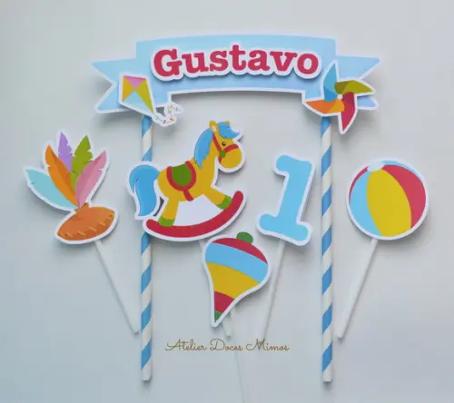 Topo de Bolo Brinquedos