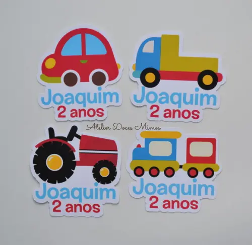 Aplique Tubete Meios de Transporte