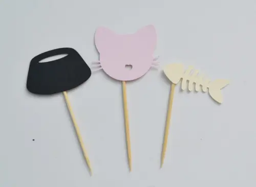 Topper de Doces Gatinhos (20 Unidades)