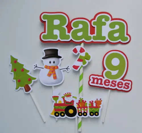 Topo de Bolo Natal