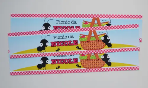 Adesivo Picnic Garrafinha de Água