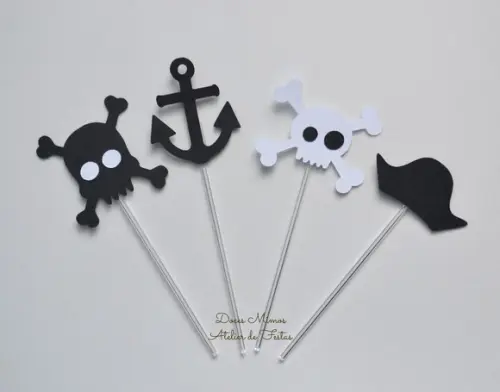 Topper de Doces Pirata (20 Unidades)