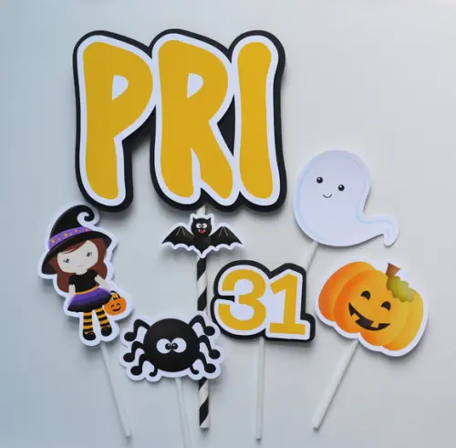Topo de Bolo Halloween