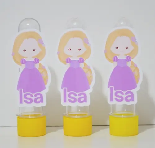 Tubete com Aplique Rapunzel