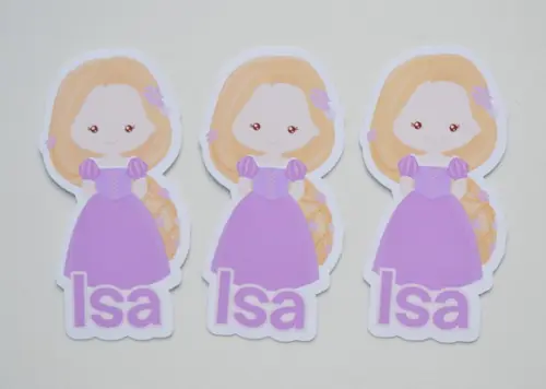 Aplique tubete Rapunzel baby