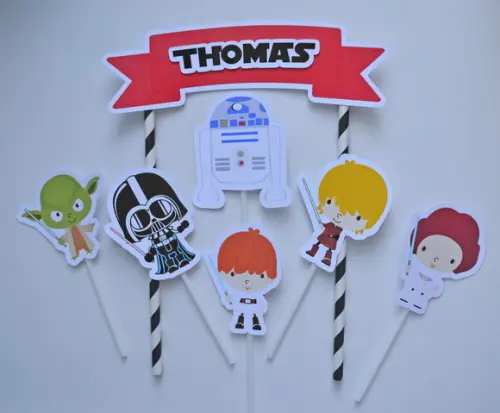 Topo de Bolo Star Wars Baby