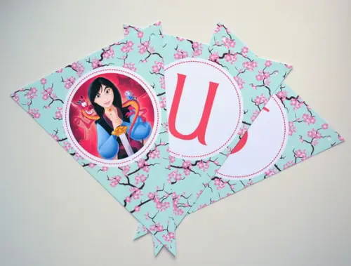 Bandeirolas Mulan