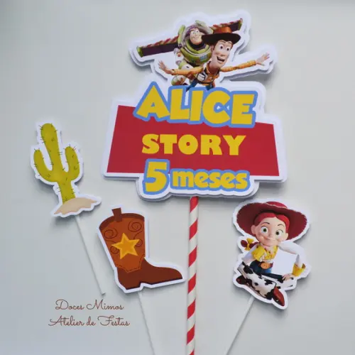 Topo de Bolo Jessie Toy Story