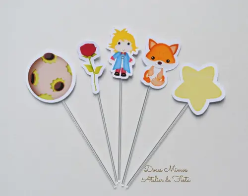 Topper p/ Doces Pequeno Príncipe