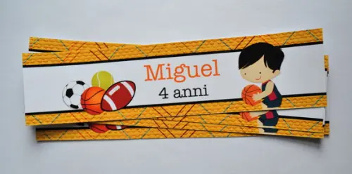 Adesivo para Água Tema Esportes