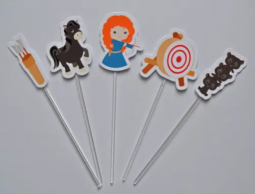 Topper para Doces Merida Baby