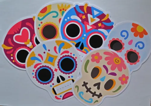 Apliques Caveiras Mexicanas 15cm