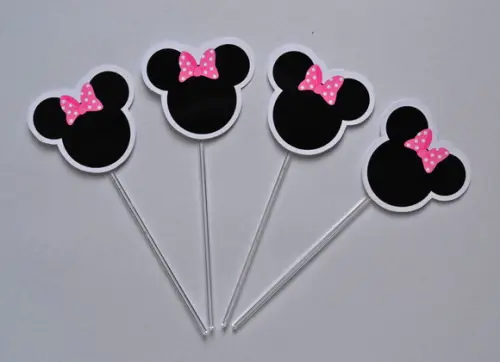 Topper para Doces Minnie Rosa