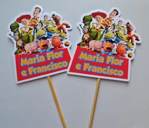 Palito Decorativo Toy Story - 10 Unidades