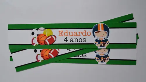 Adesivo para Água Tema Esportes