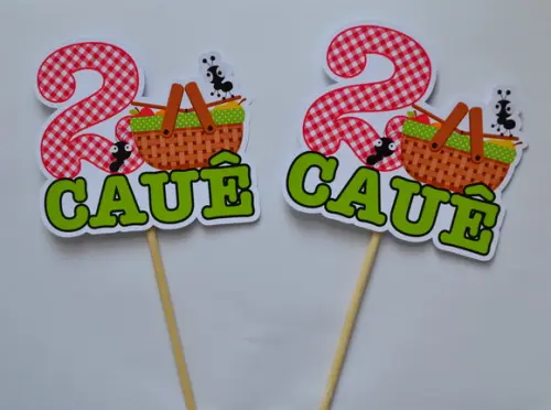Palitões Decorativos Picnic - 10 Unidades